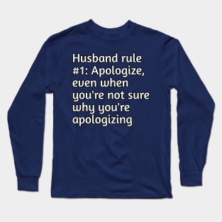 Funny husband humour Long Sleeve T-Shirt